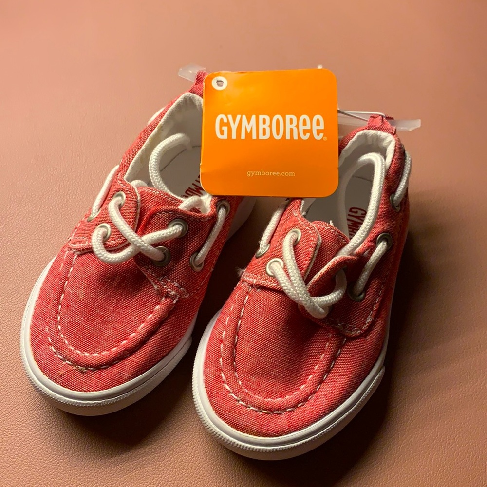 Gymboree size 5 red boat shoes
